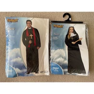 Spirit Halloween Nun and Priest Couples Costume